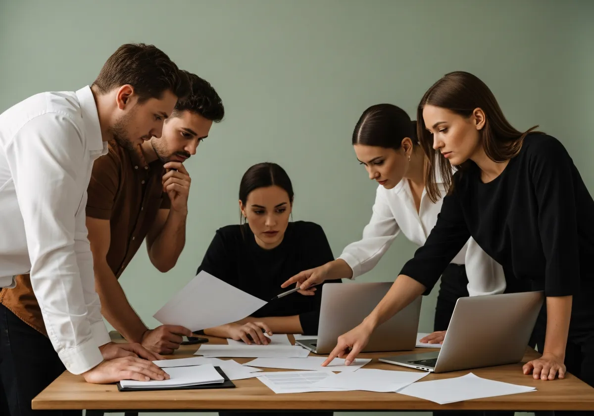 profissionais em análise de mercado português